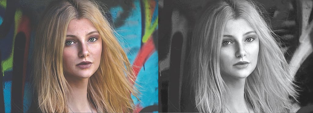 Sur ces deux photos, nous pouvons découvrir comment le noir et blanc apporte une dimension supplémentaire à la photo en couleurs