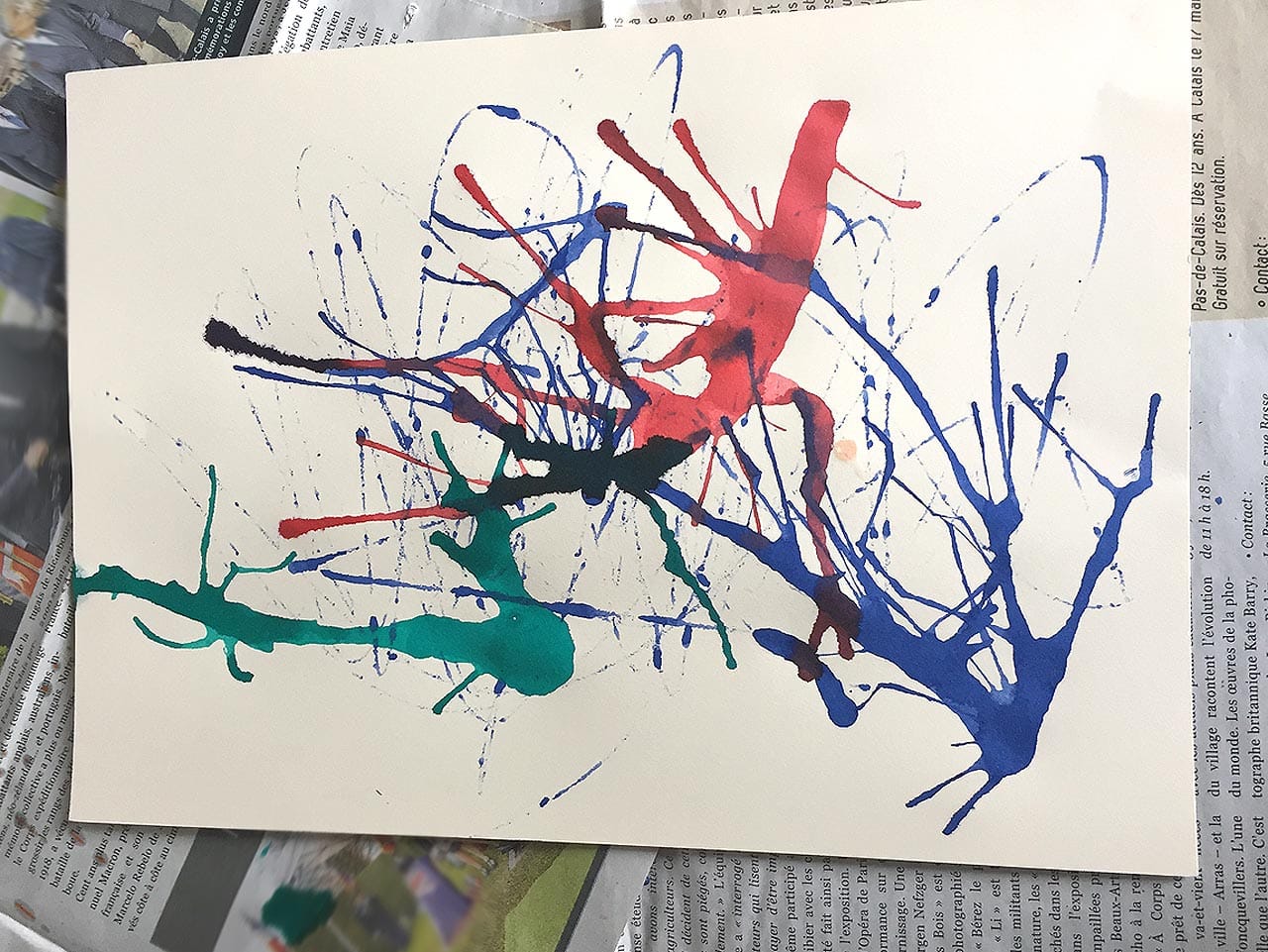 Projections de peinture